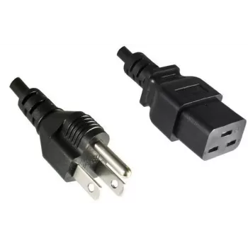 Microconnect PE110518 maitinimo kabelis, juodas, 1,8 m, C19 jungtis