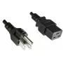 Microconnect PE110518 maitinimo kabelis, juodas, 1,8 m, C19 jungtis