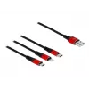 Delock 3 in 1 įkrovimo laidas - 30 cm