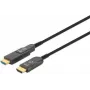 Manhattan HDMI į Micro HDMI laidą, tinkamą montuoti virš pakabinamų lubų, 4K@60Hz (Premium High Speed), 100 m, aktyvus, nuimama HDMI jungtis (A tipo), kištukas į kištuką, juodas, auksuoti kontaktai, garantija visam eksploatavimo laikotarpiui