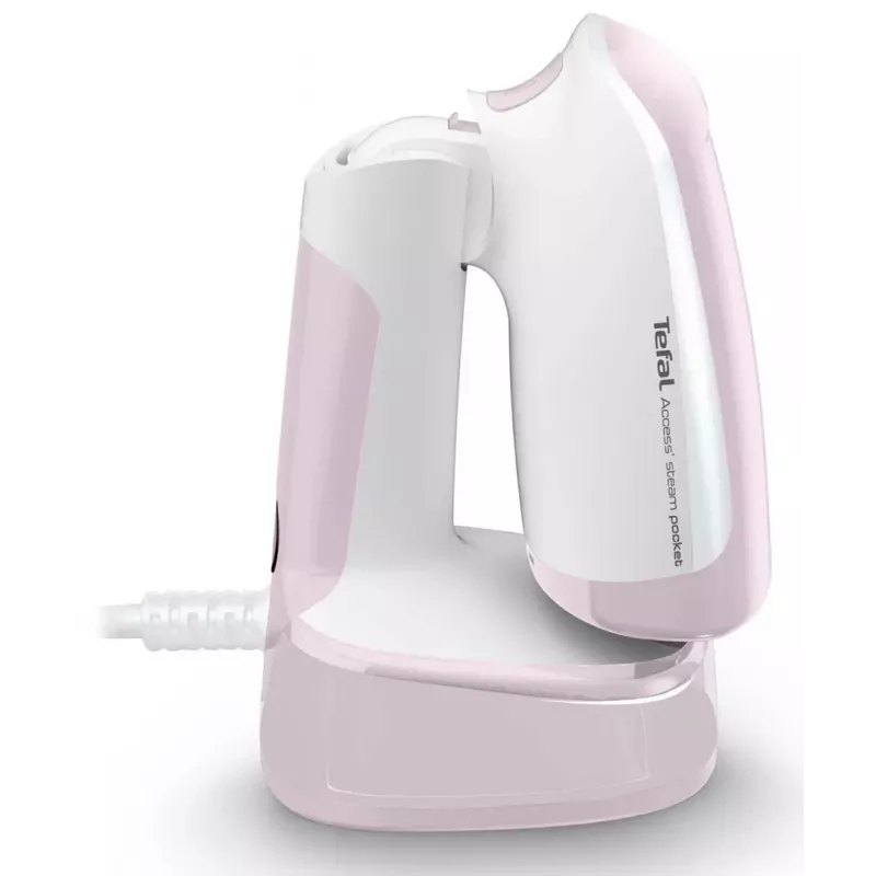 Rankinis drabužių garintuvas Tefal DT3050, 1300 W, 20 g/min garo, 0,12 L bakelis, 2,6 m laidas, rožinis
