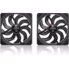 Noctua NF-A14x25 G2 PWM Sx2-PP chromax.Juoda 140mm dvigubas ventiliatorių rinkinys