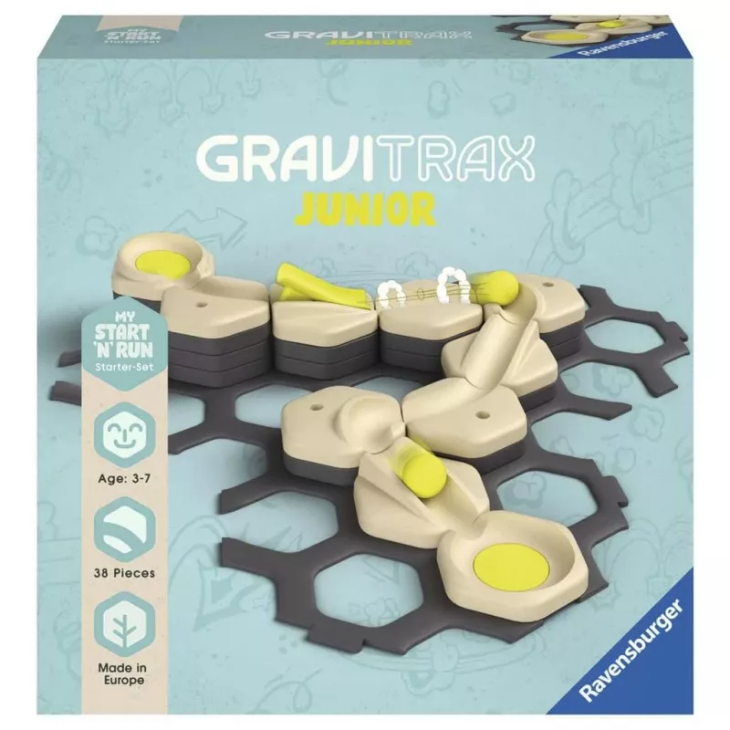 Ravensburger GraviTrax Junior Starter-Set S Start & Run žaislinis marmuro bėgių takas (27531)