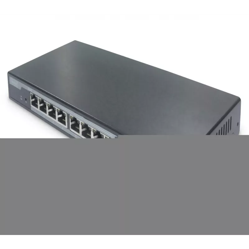 Digitus 8 prievadų Gigabit PoE tinklo komutatorius, stalinis, L2 valdomas, 2 aukštyno prievadai, SFP, 86 W, af/at