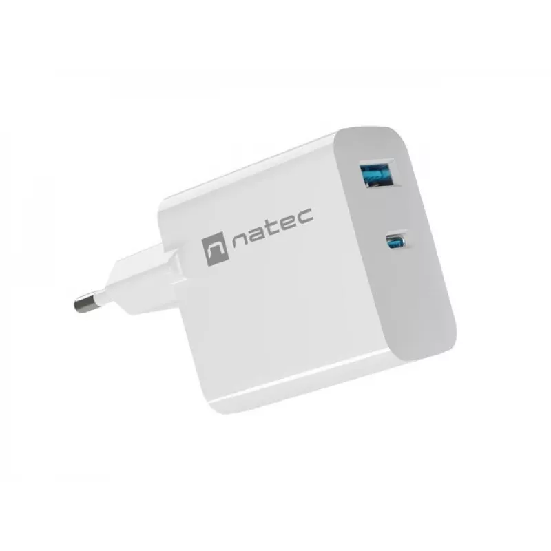 NATEC NUC-2144 mobiliojo įrenginio įkroviklis universalus baltas AC greitasis įkrovimas vidaus