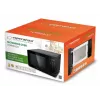 Solo mikrobangų krosnelė ESPERANZA EKO009 — 700 W, 20 L, LED ekranas, jutiklinis valdymas, 24,5 cm stiklinis sukamojo stalo padėklas, juoda