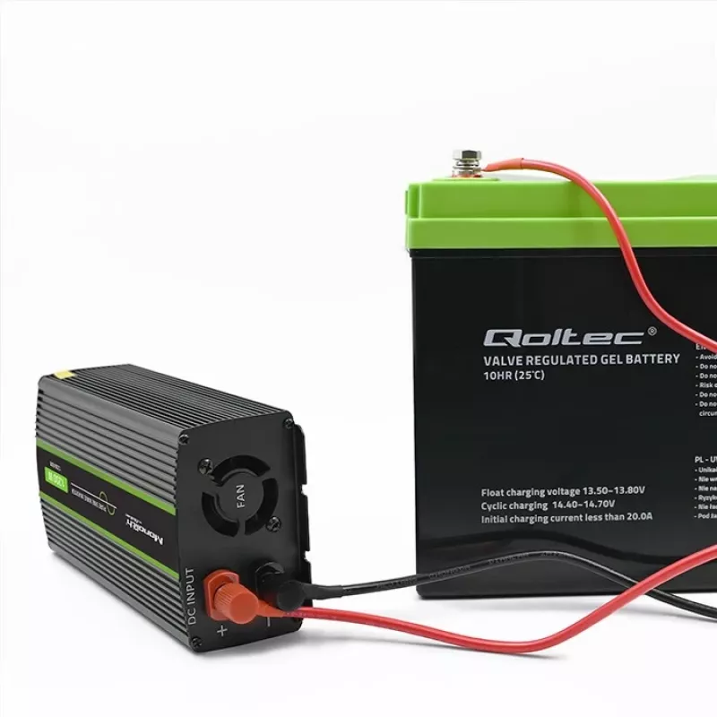 Automobilinis keitiklis Qoltec Monolith 1200 W juodas 12 V