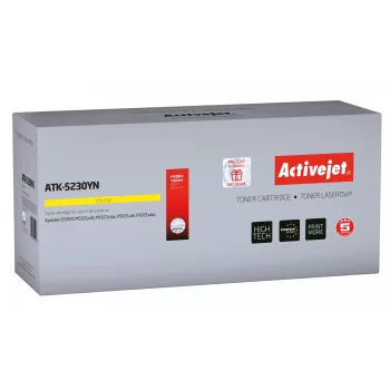 Activejet ATK-5230YN dažų miltelių kasetė (pakeičia Kyocera TK-5230Y; Supreme; 2200 puslapių; geltona)