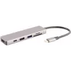 Nešiojamojo kompiuterio dokas S/CONN 14-05027 USB 3.2 Gen 1 Type-C pilka