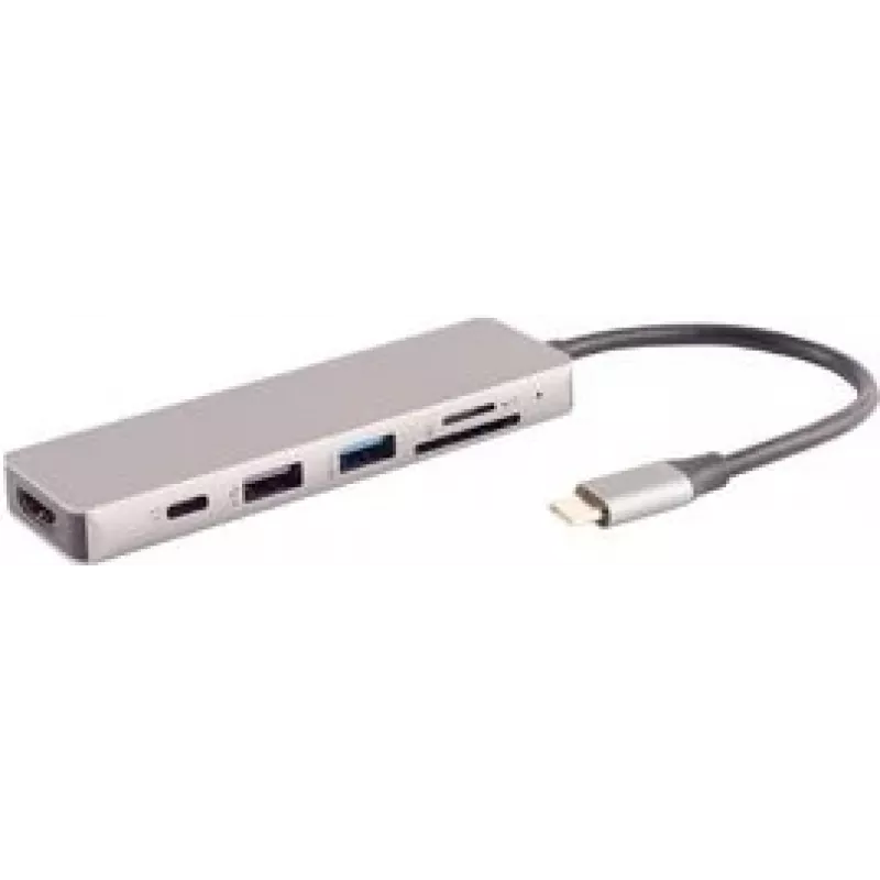 Nešiojamojo kompiuterio dokas S/CONN 14-05027 USB 3.2 Gen 1 Type-C pilka