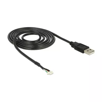 USB laidas DeLOCK 1,5 m USB2.0-A/5 kontaktų juodas