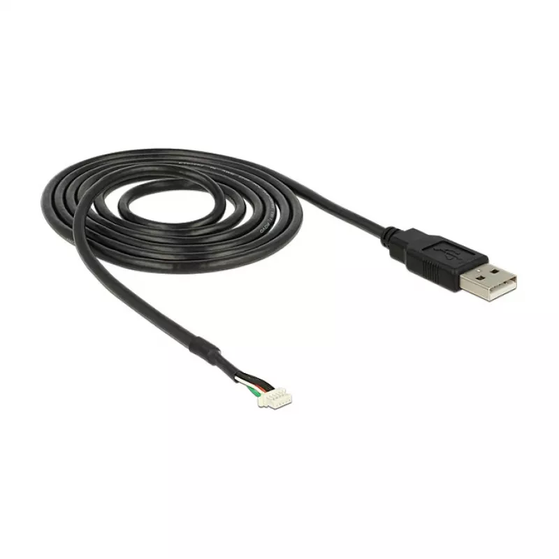 USB laidas DeLOCK 1,5 m USB2.0-A/5 kontaktų juodas