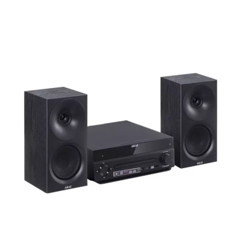 Garso sistema AKAI AM-301 BK muzikos centras — kompaktiškas namų garso įrenginys