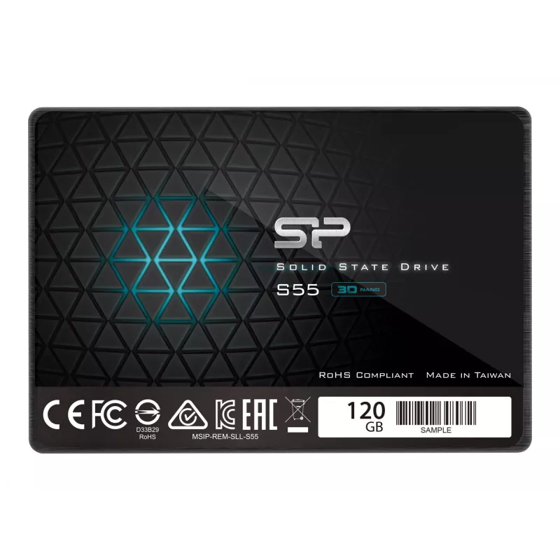 Silicon Power SP120GBSS3S55S25 saugojimo diskas juodas Serial ATA III