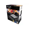 Adler AD 3036 vaflių keptuvė 4 vafliai(-ių) juoda, pilka 1500 W