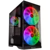 SILENOS PRO juoda versija su ARGB ventiliatoriumi grūdintas stiklas