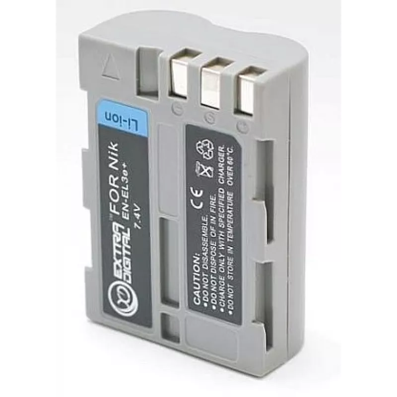 Įkraunama fotoaparato baterija extra digital EN-EL3e, 7.2V 1500mAh