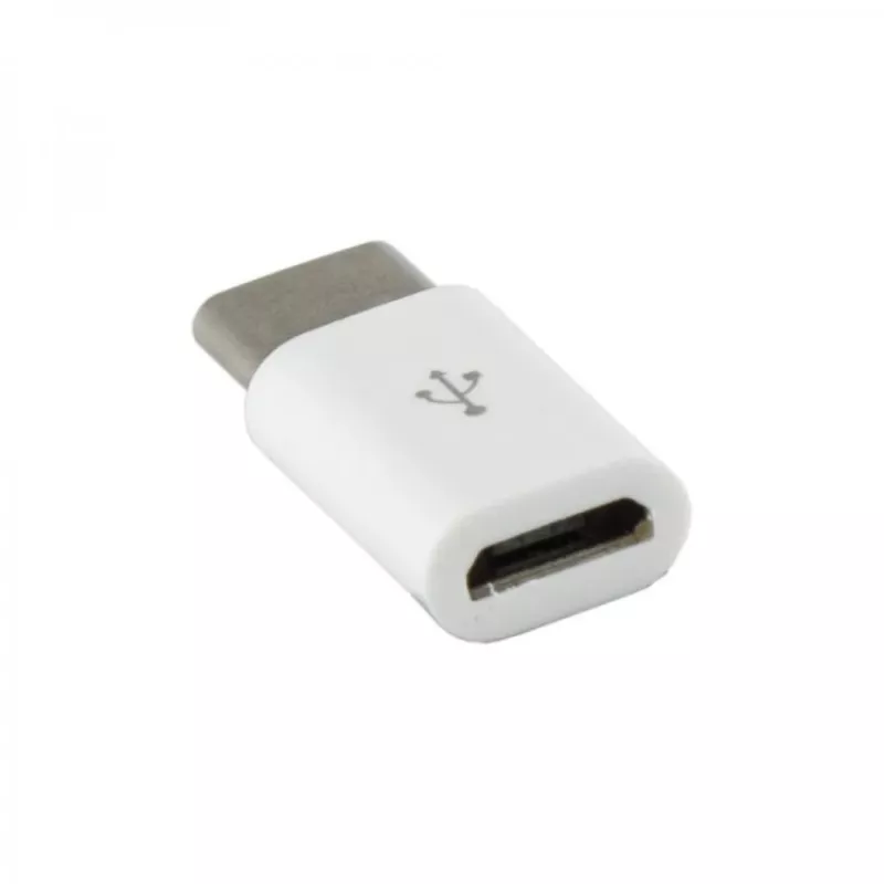 Sbox AD.USB-C W Micro USB 2.0 F. -> TYPE C M. Balta