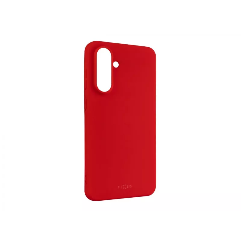 Galinis dangtelis FIXED, skirtas Samsung Galaxy A56 5G — guma, raudona