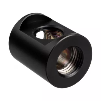 Jungtis EKWB EK-Quantum Torque Splitter 3F T — Žalvaris, Juoda, Aukštis 28 mm