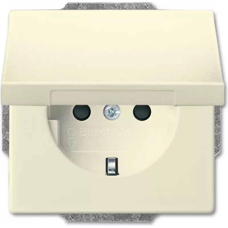BUSCH JAEGER 2018-0-1465 - CEE 7/3 - 2P+E - Balta - 250 V - 16 A - 63 mm