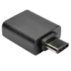 Eaton Tripp Lite Series USB 3.1 Gen 1.5 Adapter USB-C į USB Type A M/F 5 Gbps planšetinis kompiuteris išmanusis telefonas - USB adapteris - USB Type A (M) į 24 kontaktų USB-C (M) - USB 3.1 - Juoda (U428-000-F)