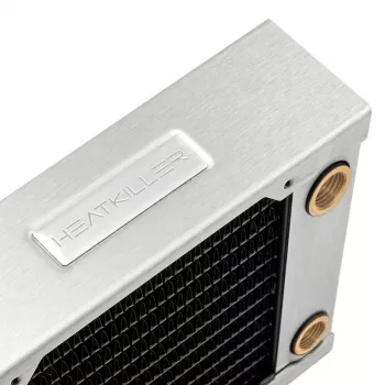 Radiatorius Watercool 24120 — žalvaris/varis/nerūdijantis plienas, 158×120×48 mm, 120 mm ventiliatorius