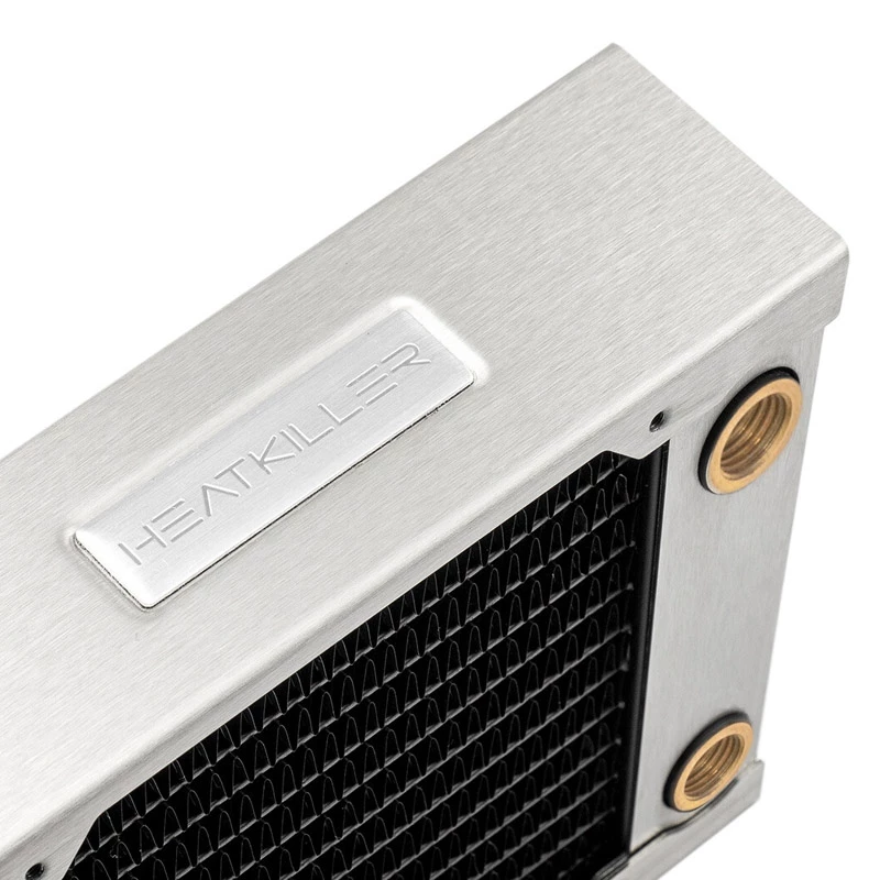 Radiatorius Watercool 24120 — žalvaris/varis/nerūdijantis plienas, 158×120×48 mm, 120 mm ventiliatorius