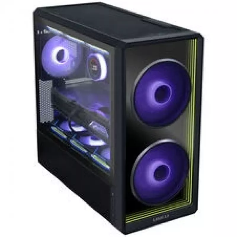 Lian Li LANCOOL 217 INF PC korpuso rinkinys + 3x UNI FAN SL-INF 120 Reverse Blade ventiliatorius - juodas
