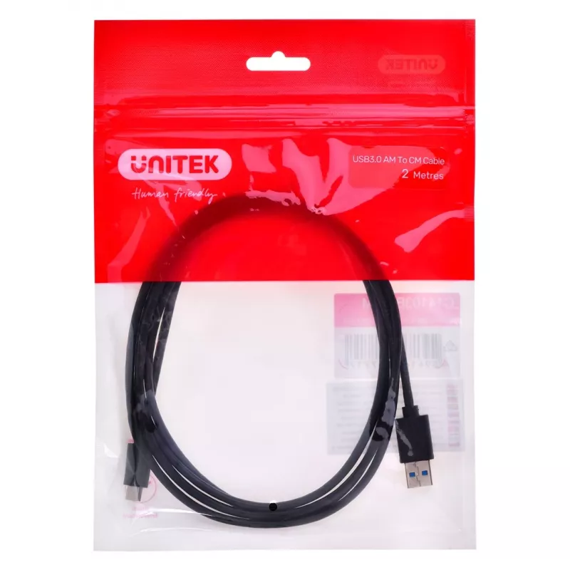 UNITEK USB-C, USB-A laidas, 5 Gbps, 2 m