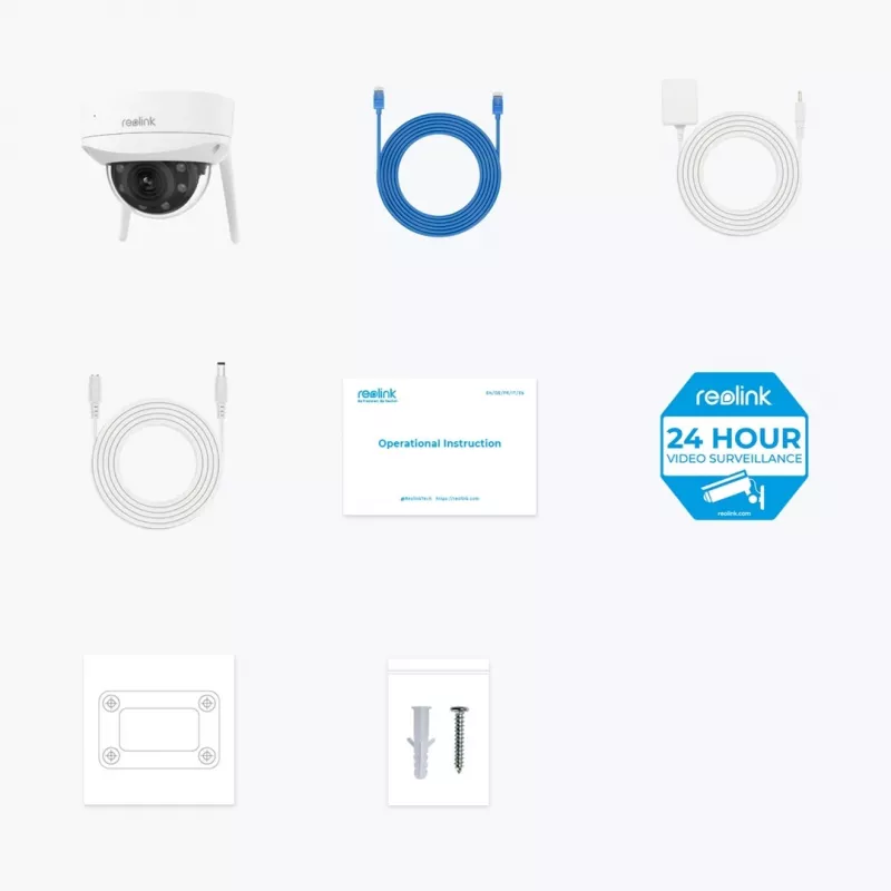 Reolink | 4K itin didelės raiškos IK10 vandalams atspari kamera | W437 | Kupolinė | 8 MP | 2,7–13,5 mm | IP67 | H.265 | „Micro SD“, maks. 256 GB