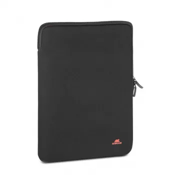 RIVACASE Antishock 5221 MacBook 13 įmautė, vertikali, juoda, dvigubi užtrauktukai