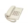 Analoginis telefonas Panasonic KX-TS500PDW — 16 mygtukų, baltas, stalinis/sieninis montavimas, 100 įrašų telefonų knyga