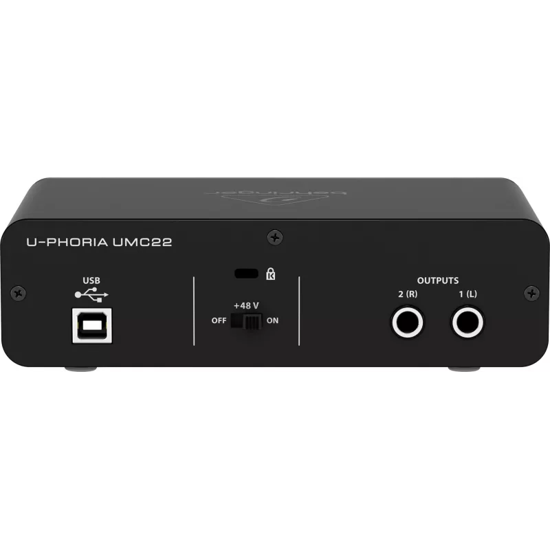 Behringer UMC22 papildoma muzikinė įranga Koncertinė/Studijinė išankstinio stiprintuvo