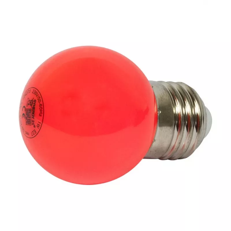 Synergy 21 LED Retrofit E27 Tropfenlampe G45 Raudona 1 Watt for Lichterkette