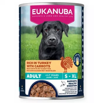 EUKANUBA Dog Can LC Adult šlapias šunų maistas su kalakutiena ir morkomis 400 g