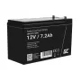 UPS baterija Green Cell AGM05 — 12 V 7,2 Ah sandari švino rūgštinė (VRLA), 95 mm A, 151×65 mm, 2,15 kg