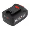 Baterija belaidžiams įrankiams YATO YT-828463 — Li-Ion 18V 4Ah, raudona, įkrovos indikatorius