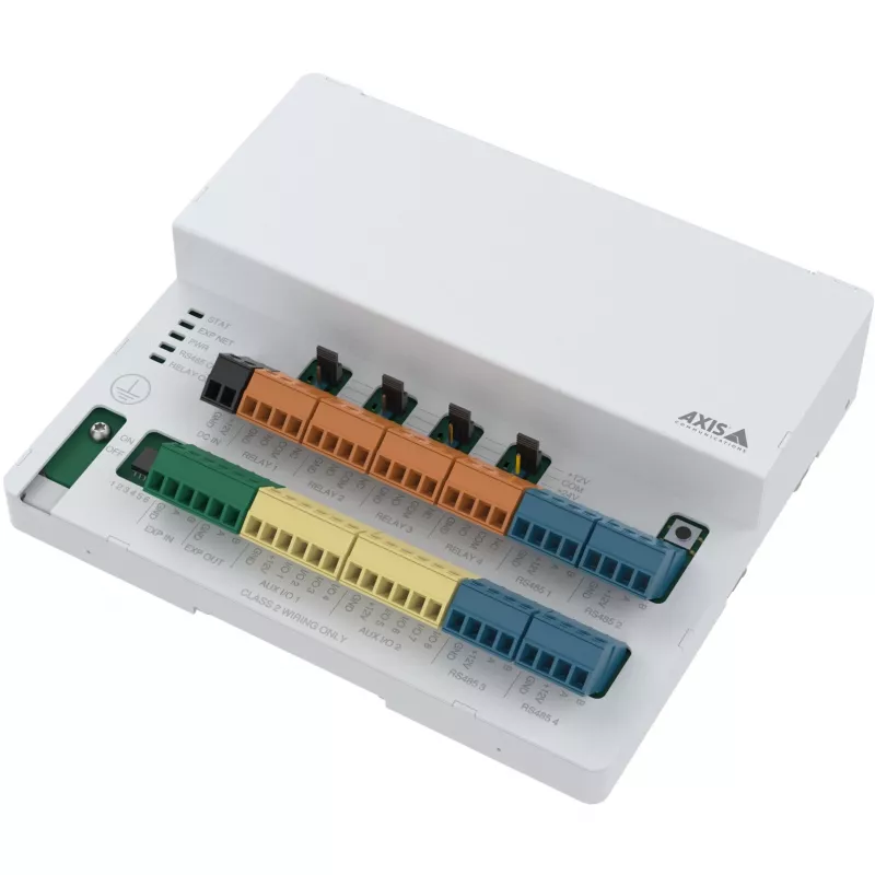 Axis A9910 baltos spalvos korpusas Baltos spalvos korpusas Nominali įėjimo įtampa 12 24 V
