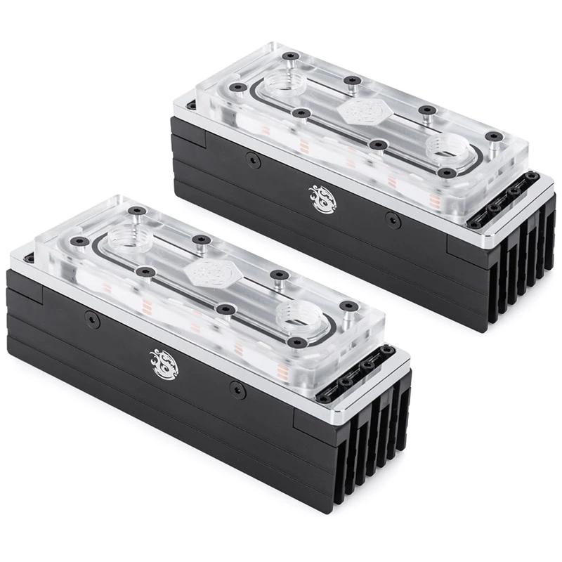 RAM aušintuvų rinkinys BitsPower BP-RAMS44PS-DRGB permatomas ARGB, 8 vnt.