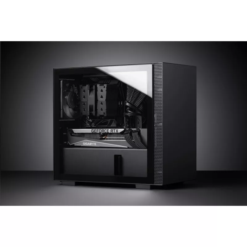 CPU aušintuvas Noctua NH-D9L CHROMAX.Juoda — 92 mm ventiliatorius, 400–2000 RPM, 22,6 dB, matmenys 95×95×110 mm, svoris 531 g