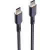AUKEY CB-KCC101 Nailoninis USB C - USB C kabelis, 1 m