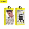 AWEI Bluetooth 5.0 T29 TWS ausinės + įkrovimo stotelė juoda/juoda