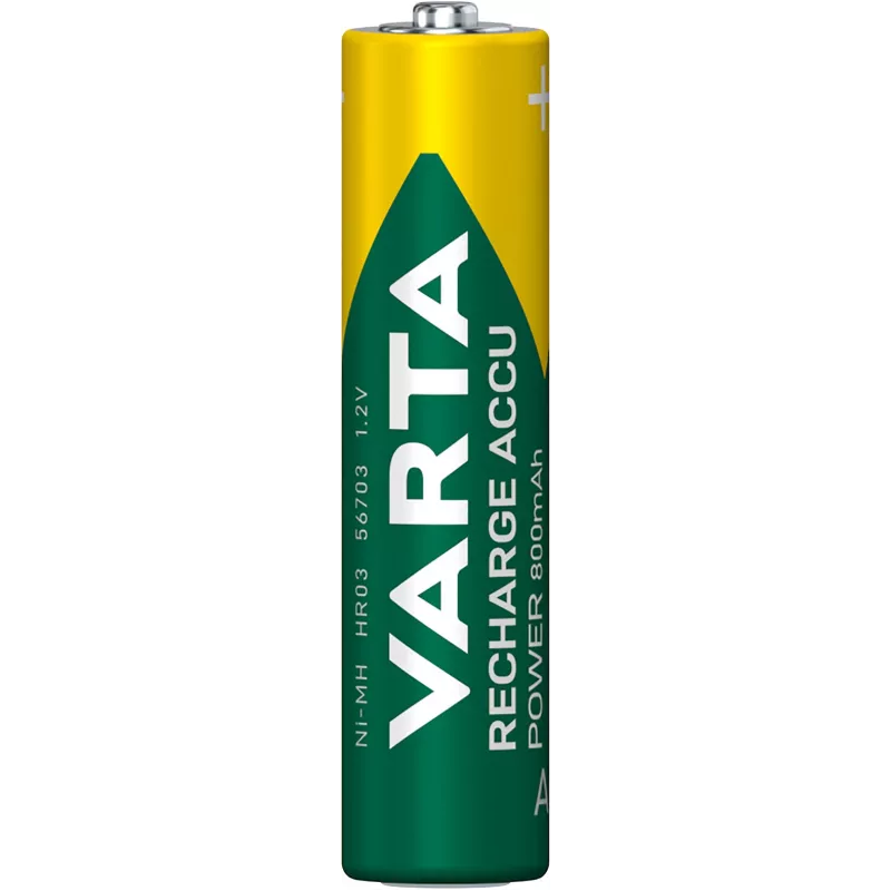VARTA HR03 AAA Įkraunama baterija Accu Power 800 mAh 56703 Įkraunamos baterijos 4 vnt. Žalia
