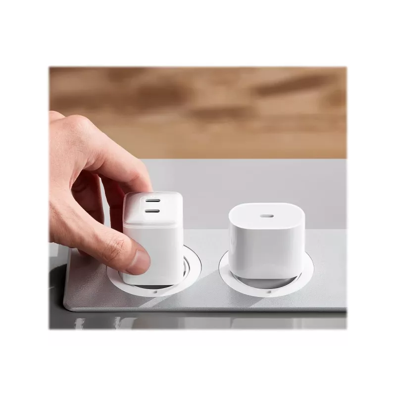 PowerPort III 40W 2xUSB -C baltas