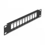 Tuščiasis skydelis DeLOCK 10 inch Keystone Patch Panel 66676