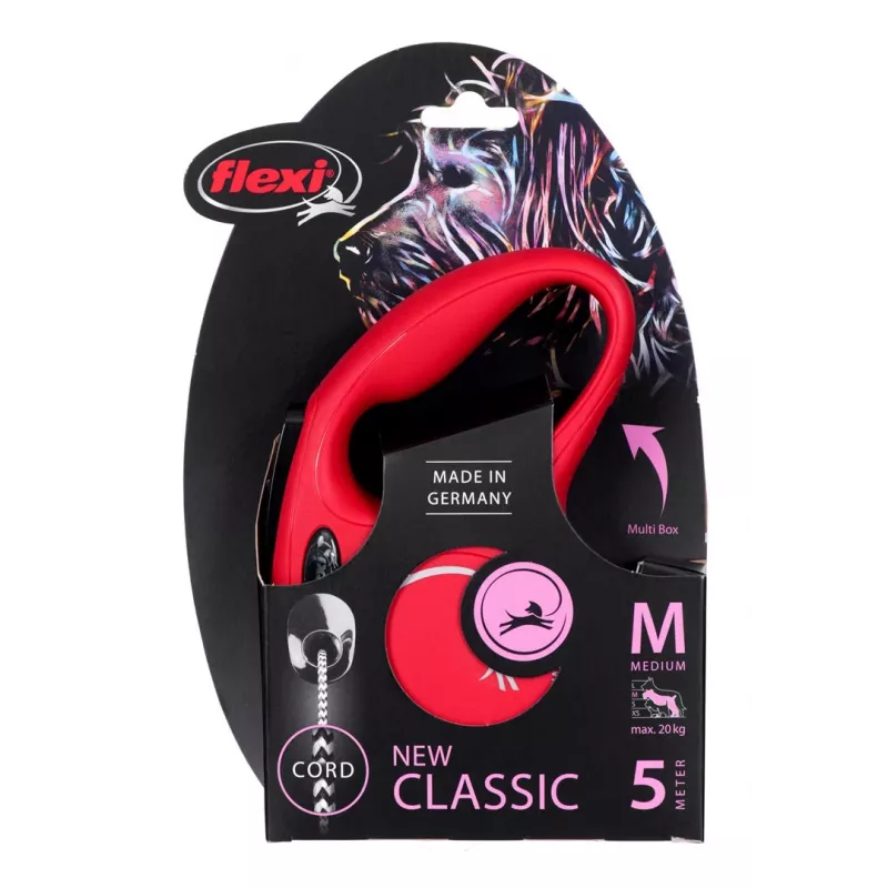 FLEXI nauja Classic M - ištempiamas pavadėlis - 5 m