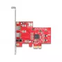 DeLOCK 90738 PCIe FireWire adapteris, vidinis IEEE 1394, raudonas