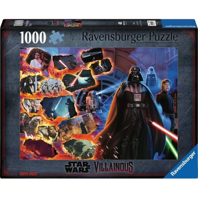 Dėlionė Ravensburger Star Wars Villainous Darth Vader 1000 dalių