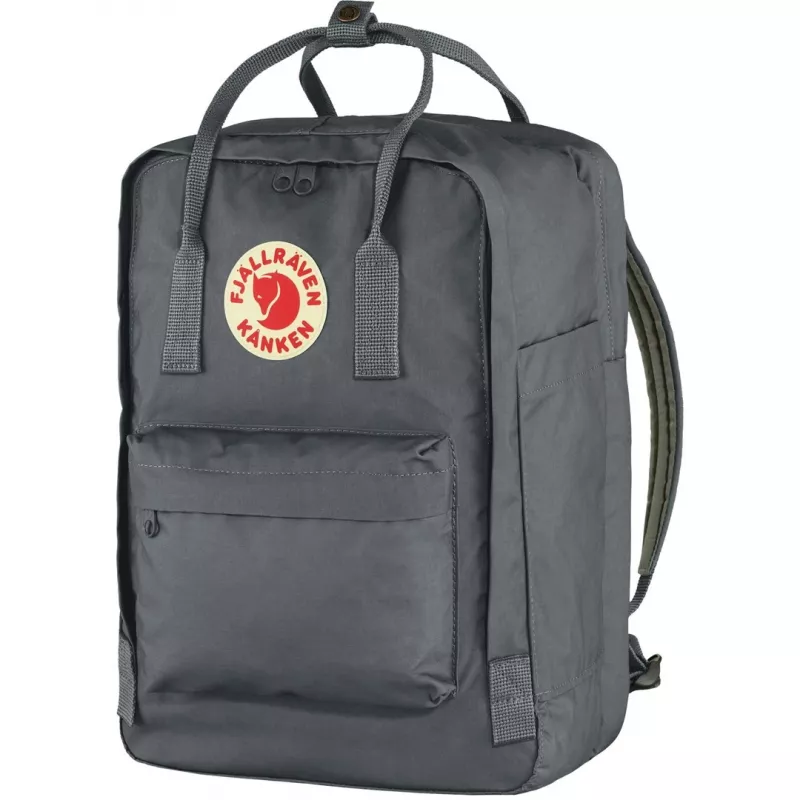 Casual backpack Fjällräven Kanken Laptop 15 inch Pilka — 280×160×400 mm, Polyamide/PP/Vinyl